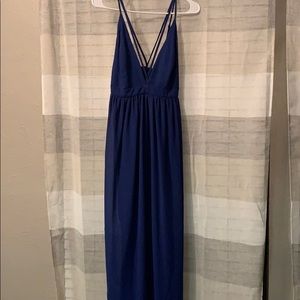 Bevy blue maxi dress